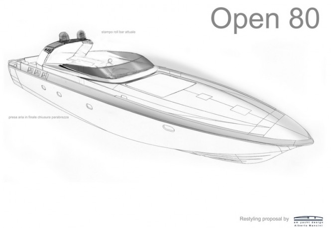 OTAM 80 Millennium OPEN superyacht - front view