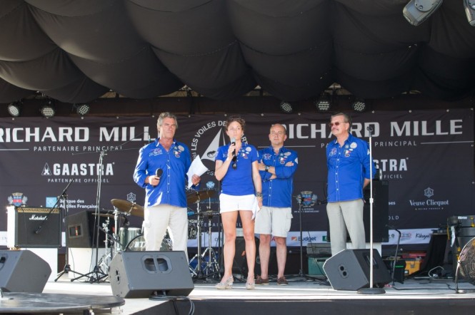 Organisers at the official opening of the 2014 edition of Les Voiles de St. Barth - Photo by Christophe Jouany