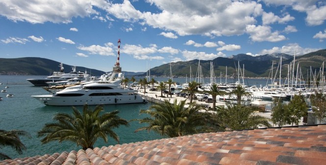 Porto Montenegro nestled in the lovely Eastern Mediterranean yacht charter location - Montenegro