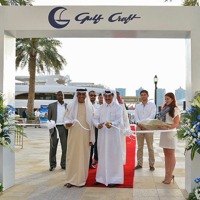 HE Dr. Hamad bin Abdulaziz Al-Kuwari (right), Qatar’s Minister of Culture, Arts and Heritage and Mr. Mohammed Alshaali, Chairman of Gulf Craft (left) officially opened the Gulf Craft Exclusive Preview event - See more at: http://blog.gulfcraftinc.com/gulf-craft-exclusive-preview-qatar-photo-gallery/#sthash.OnJlf2lZ.dpuf