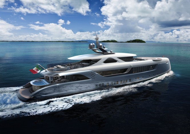 Rendering of Admiral E motion 52 Yacht