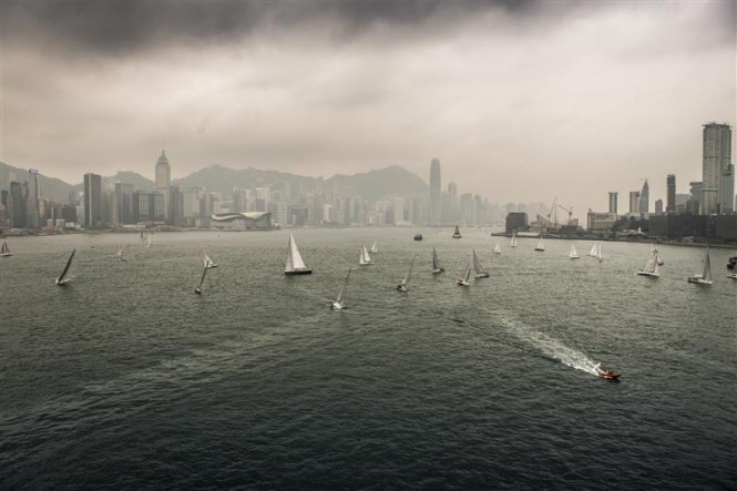 Rolex China Sea Race 2014 Race Start - Photo by Rolex Kurt Arrigo