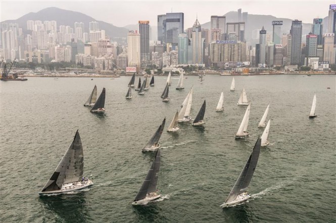 Rolex China Sea Race 2014 Start - Photo by Rolex Kurt Arrigo