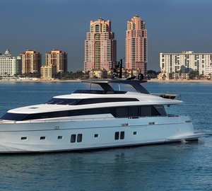 Sanlorenzo Yacht SL104-592 displayed at 2014 Palm Beach Boat Show