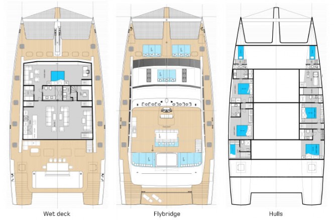 Sunreef 92 DD Yacht - Layout