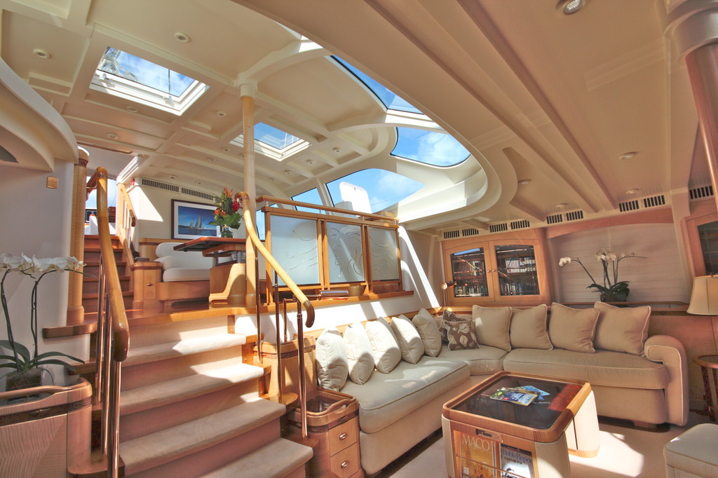 Superyacht Asolare Features A Light Filled Interior Yacht