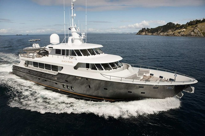 Superyacht Black Pearl with interior design by Chris Connell