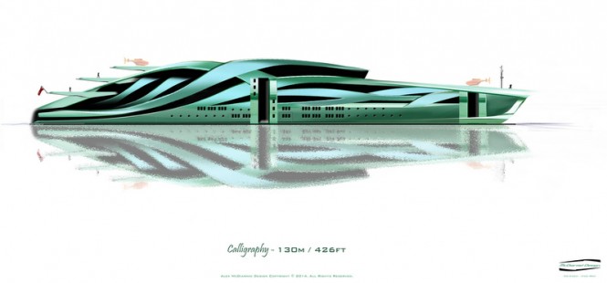 Superyacht CALLIGRAPHY concept