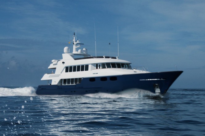 The 142-foot motor yacht Chevy Toy will be attending the 2014 Newport Charter Yacht Show