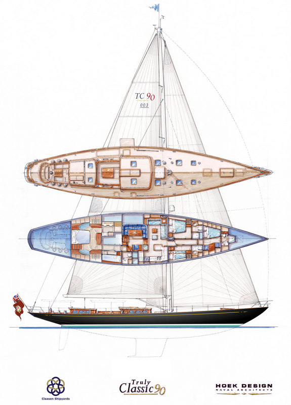 Truly Classic 90 superyacht Hull no. 3