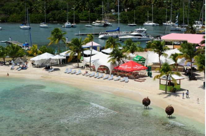 BVI Spring Regatta Village and beach at Nanny Cay - proud host and presenting sponsor since 2002 Credit:Todd vanSickle