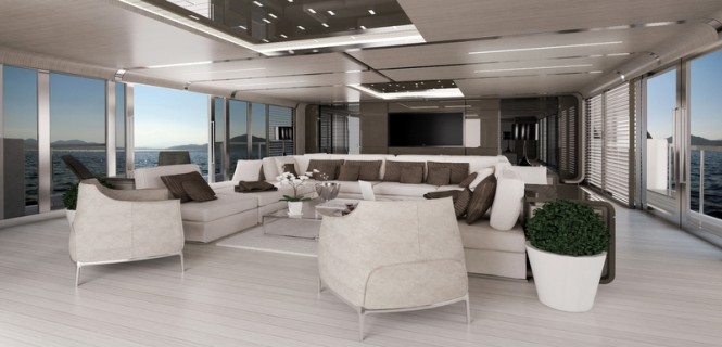 ZSYD 55 superyacht FEBO concept - Saloon