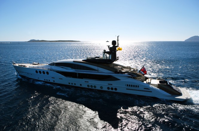 Luxury superyacht LADY M