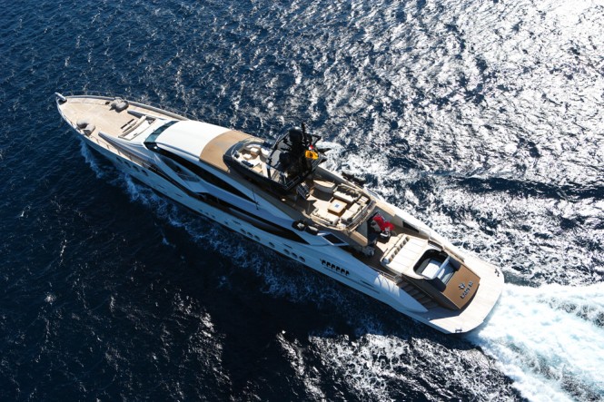 Motor Yacht LADY M by Palmer Johnson from above