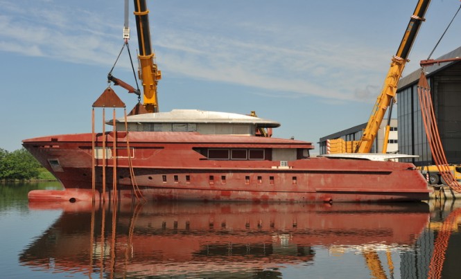 460Exp-115 superyacht on the water