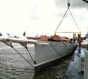 Newly launched Royal Huisman sailing yacht Project 392 to feature complete set of Doyle Stratis Sails