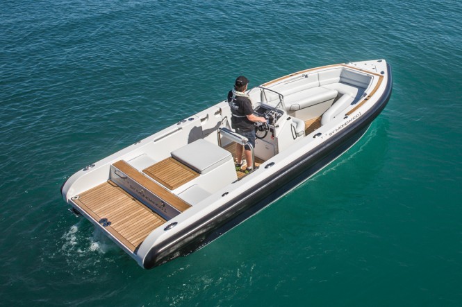 A Superyacht tender built by Smuggler Marine