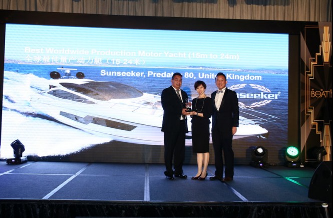 Asia Boating Award 2014 for Sunseeker superyacht Predator 80