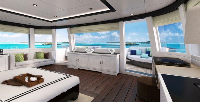 Bahamas 158 superyacht - Owners Cabin