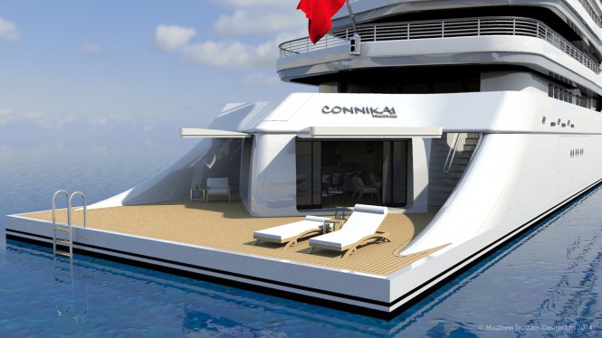 CONNIKAI superyacht concept - Transom view
