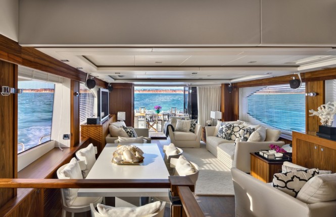 Interior of Yacht 88 project designed by Casa do Passadico
