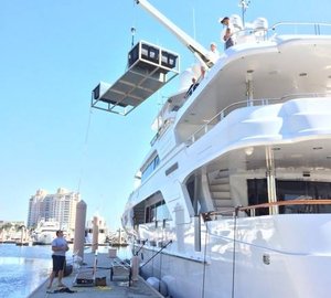 Motor yacht PENNY MAE participating in SeaKeepers’ DISCOVERY Yachts Program