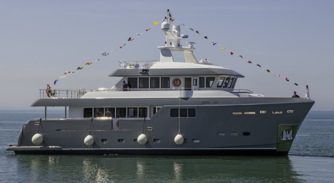 Luxury superyacht GRA NIL - side view