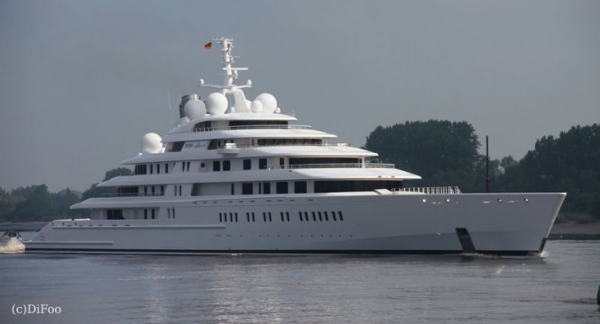 Luxury yacht AZZAM - Image credit to DiFoo
