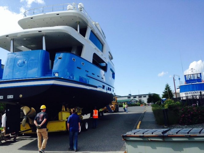 Luxury yacht Baden - aft view