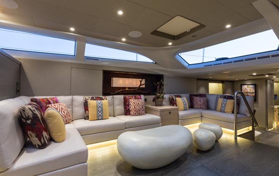 Luxury yacht Inukshuk - Interior - Image by Jeff Brown, Superyacht Media