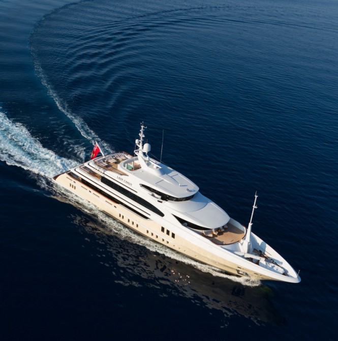 Luxury yacht Lady Candy - Image by Jeff Brown Superyacht Media