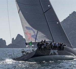 Line honours for sailing yacht Robertissima III at Rolex Capri Sailing Week's Volcano Race