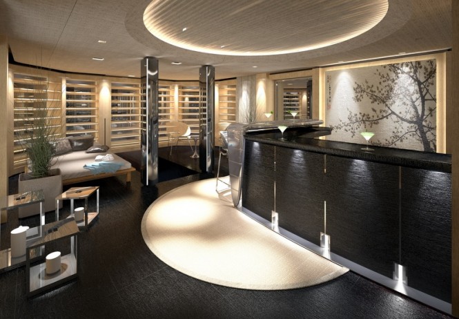 Luxury yacht S693 by Tankoa - Reception and Winter Garden