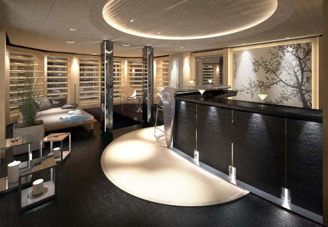 Luxury yacht S693 by Tankoa - Reception and Winter Garden