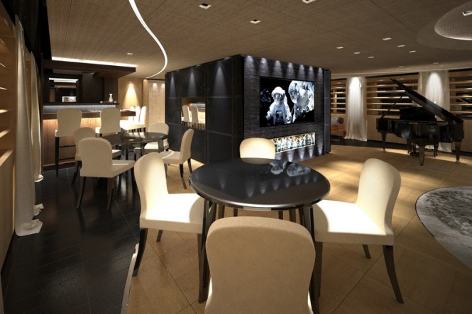 Luxury yacht S693 by Tankoa - Upper Deck Dining Area
