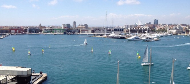 Marina Real Juan Carlos I nestled in the fantastic Spain yacht charter destination - Valencia