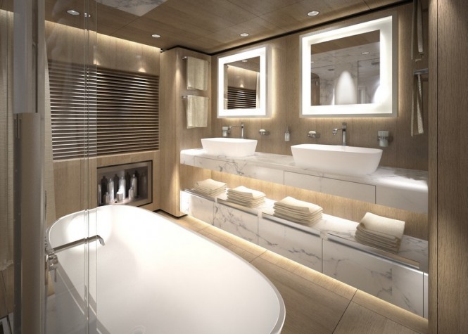Motor yacht S693 by Tankoa - Owners Bathroom
