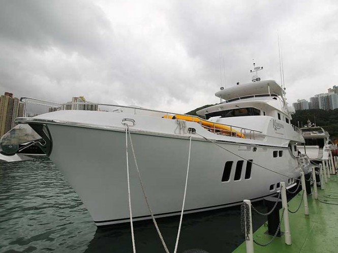 Nordhavn 86 superyacht Koonoona in Hong Kong Nordhavn 86 superyacht Koonoona in Hong Kong