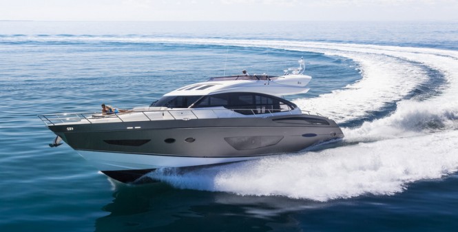 Princess luxury yacht S72 at full speed