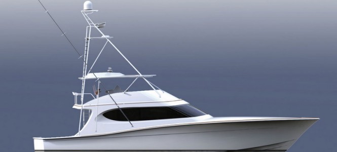 Rendering of Hatteras motor yacht GT70