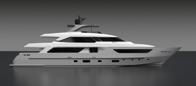 Rendering of the first Sanlorenzo superyacht SD126
