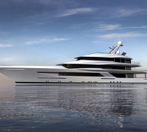 New 70m motor yacht designed by Bannenberg & Rowell under construction at Feadship