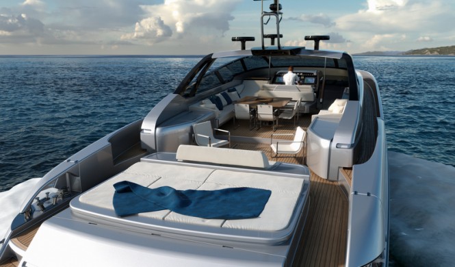 Riva 88 Miami superyacht - aft view