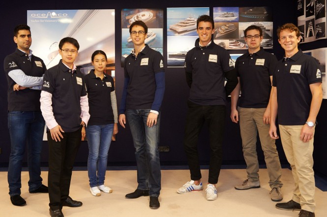 Six Finalists of the Young Designer of the Year Award 2014 hosted by Oceanco