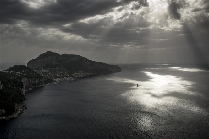 Some sunlight for sailing yacht Caol Ila R - Photo by Rolex Kurt Arrigo