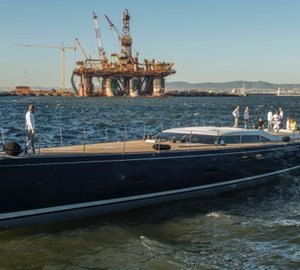 Launch of Southern Wind SW102#03 sailing yacht 'FARFALLA'