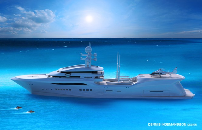 Superyacht ARCTIC SUN concept - side view
