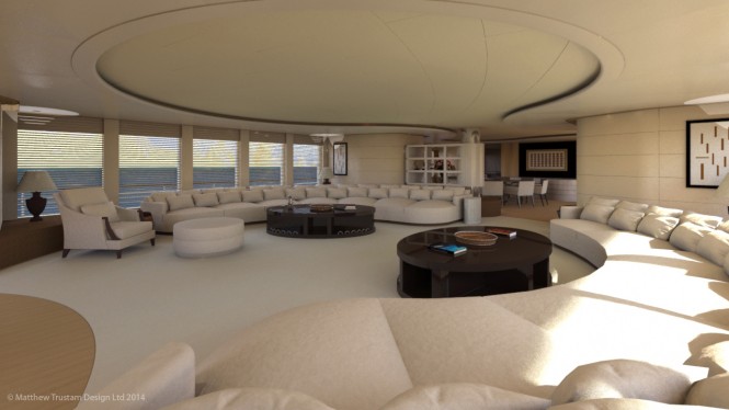 Superyacht CONNIKAI concept - Main saloon Superyacht CONNIKAI concept - Main saloon