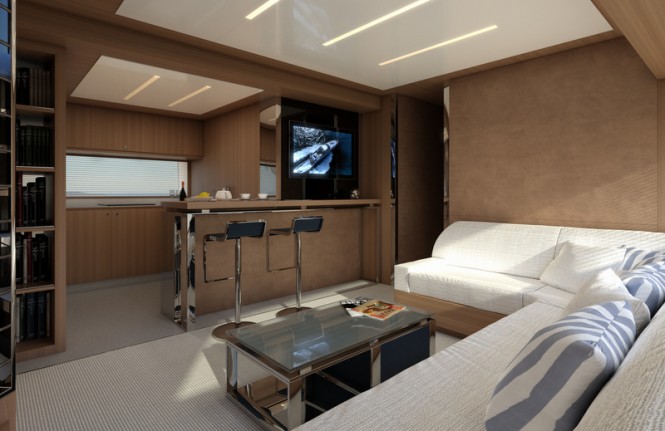 Superyacht Riva 88 Miami  - Salon