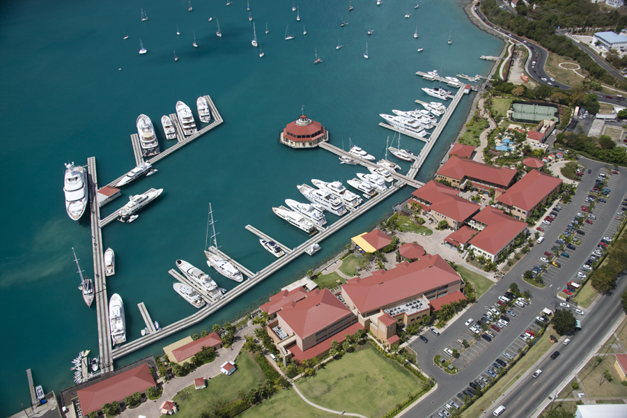 Yacht Haven Grande Marina in St Thomas USVI Photo courtesy of The Virgin Islands Economic